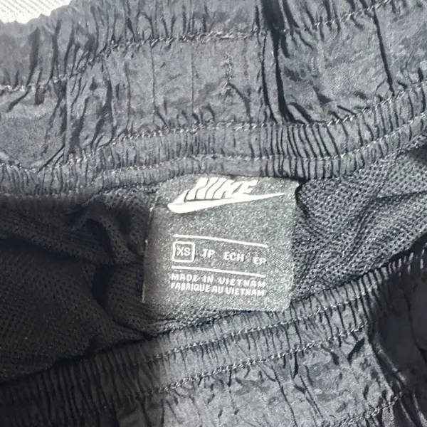 Nike Women's Black Athletic Shorts with White Piping - Image 3