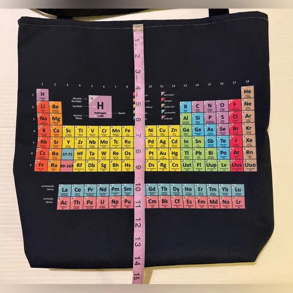 Periodic Table Black Science Tote Bag - Image 7