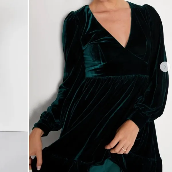 LULUS Sexy Wedding Formal Event Classy Holidays Velvet Flirty Mini Dress - Image 4