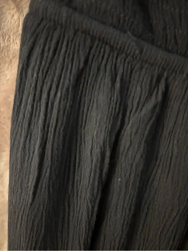 Salty Lemon Women’s Black Off-Shoulder Ruffle Sleeve Maxi Dress Size L - Image 10
