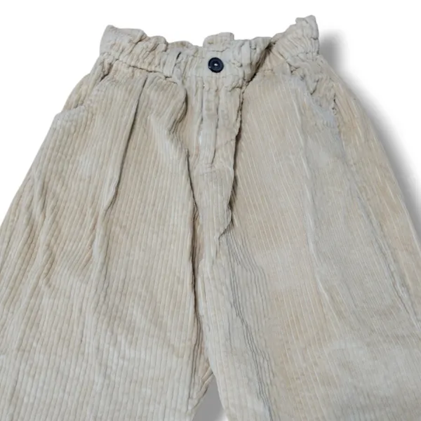 She + Sky Pants Size Medium W24"xL23" Women's Corduroy Pants Crop Pants Tapered Leg Pants Women's Pants - Image 4