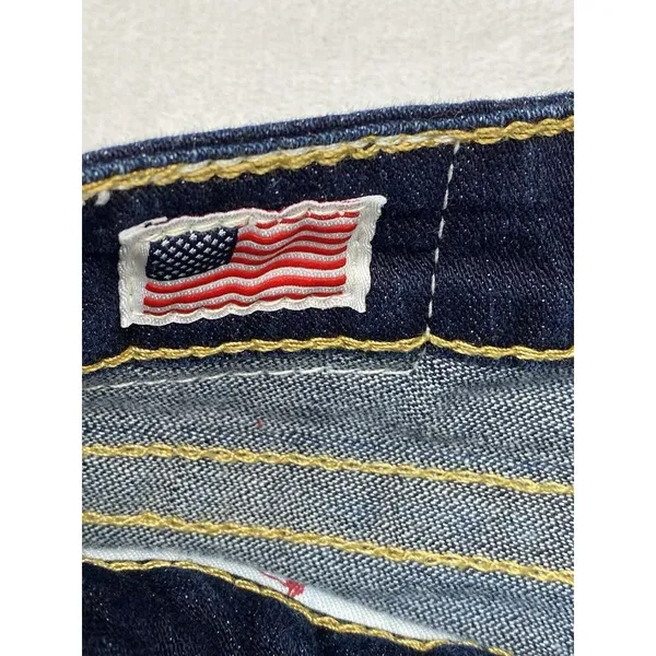 True‎ Religion Women's Billy Low Rise Straight Dark Jeans Size 32x34 - Image 11