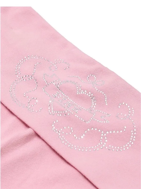 Victoria’s Secret PINK Y2K Bling Cotton Foldover Flare Leggings No Size Tag Sm? - Image 2