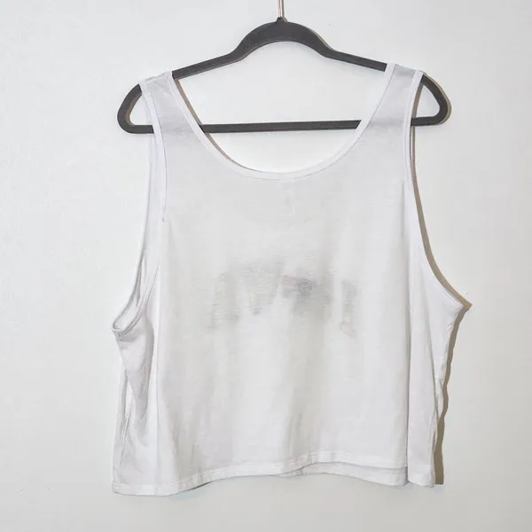 Zoozatz Cropped White Iowa Graphic Tank Top NWT Sz XL Iowa Hawkeyes Tank Top - Image 4