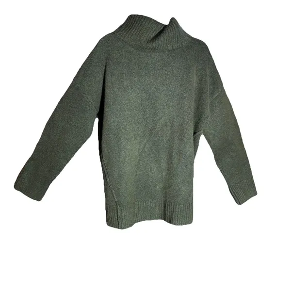ANDREE by Unit Olive Green Mock Neck Sweater Women’s Size Small Cozy Cottagecore - Image 2