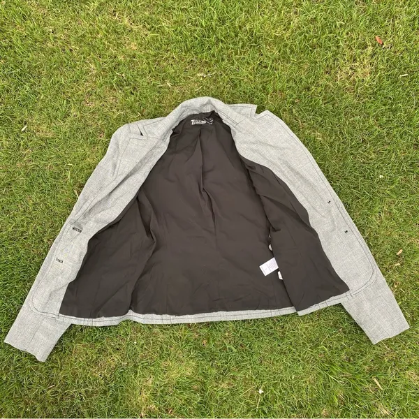 7th Ave NY sz 2 gray Blazer jacket career - Image 3