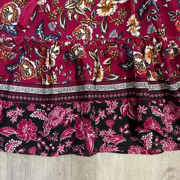 Altar’d State Red Floral Dress size medium - Image 13