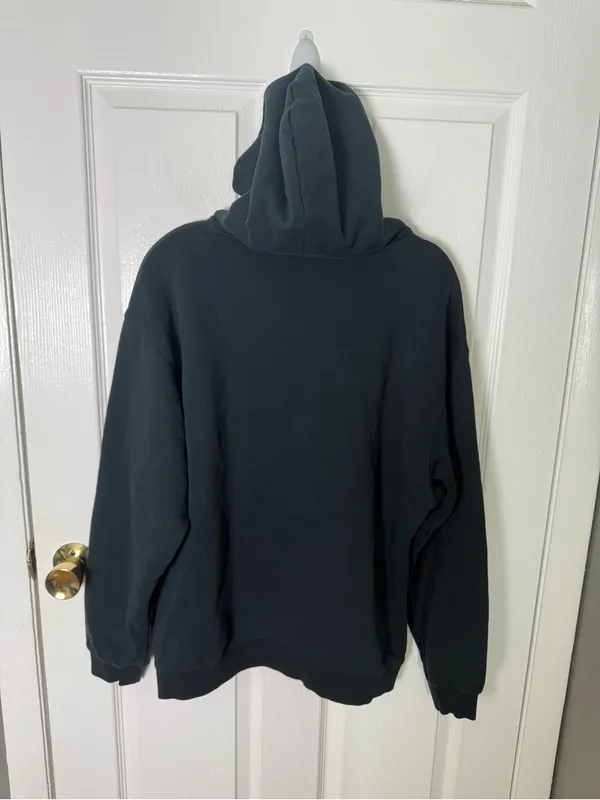 Skims Cotton Fleece Blend Classic Hoodie Dark Green XXS - Image 3