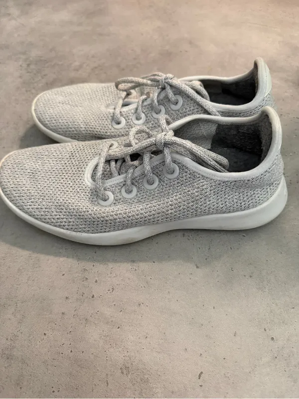 allbirds TreeRunner Wool Sneakers - Light Gray- 9 - Image 2