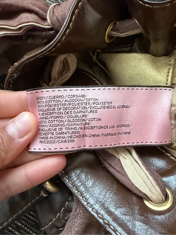 Juicy Couture Brown Suede Logo Tote Bag - Image 7