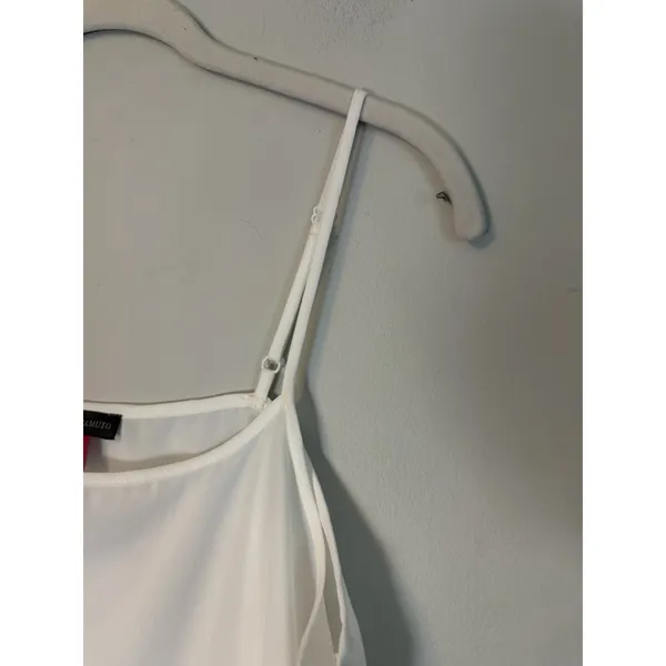 Vince Camuto White Slinky Cami Sz L NEW - Image 7