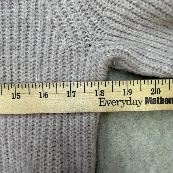 Abercrombie & Fitch Mock Neck Ribbed Knit‎ Sweater Mauve Pink XS Preppy Casual - Image 7