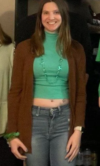 American Eagle ribbed turtleneck long sleeve cropped shirt S - Image 2