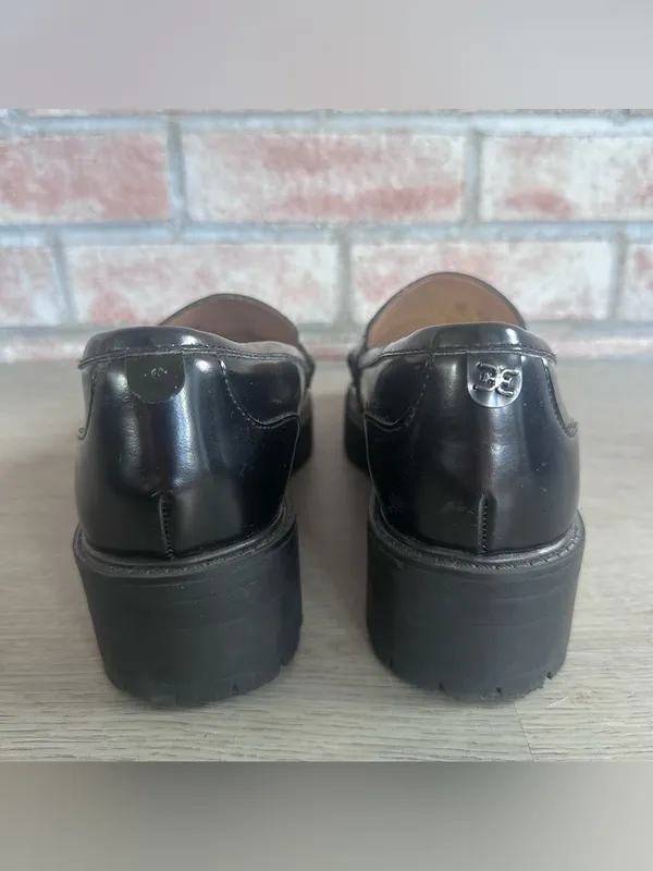 Sam Edelman Teagan Lug Sole Chunky Loafers Black Women’s 8 Academia - Image 7
