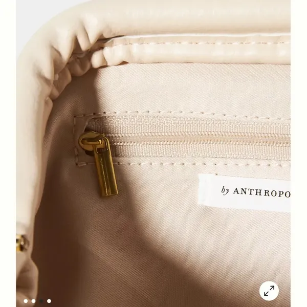 Anthropologie Faux Leather Clamshell Clutch - Image 3