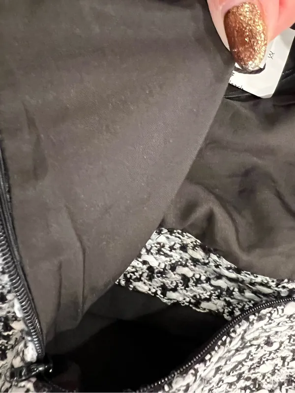 Commense Button Front Tweed Maxi Skirt Black White Small NWT Sold Out - Image 5