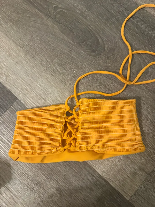 Zaful Bandeau Bikini Orange - Image 2