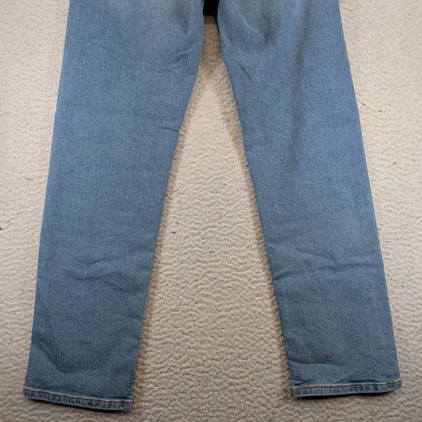 Levis Wedgie Straight High Rise Button Fly Blue Denim Jeans 28x28 34964-0263 - Image 10