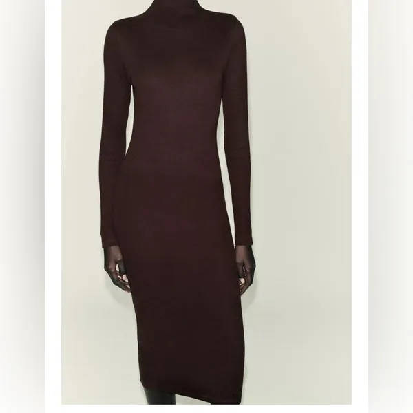 Zara RIB MIDI DRESS‎ - Image 2