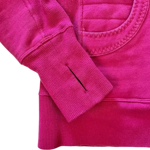 Lululemon Calm & Cozy Raspberry / Guava Lava Jacket Size 6 - Image 8