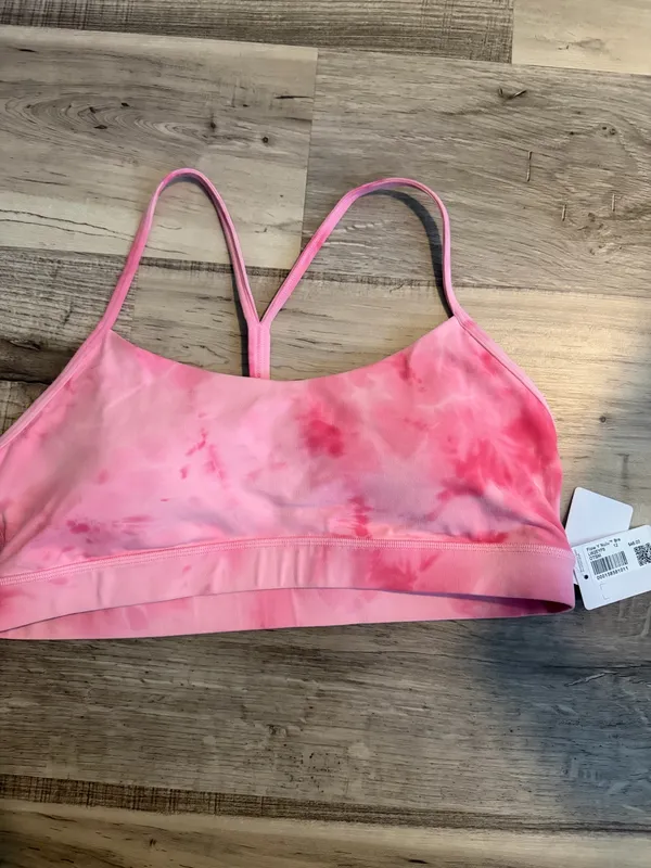 Lululemon Flow Y Bra A-C Cup Strawberry Smoothie 12 NWT - Image 3