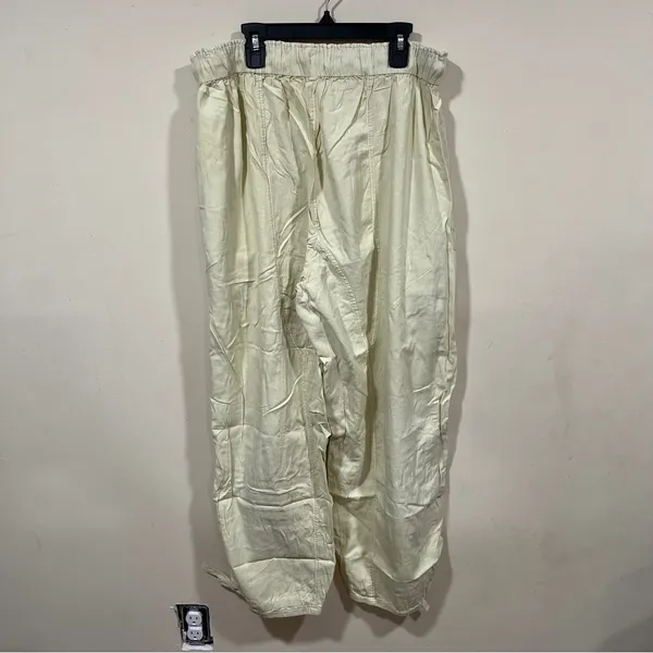 NWT Free people jogger pants hiking game day size medium Color:Sour Citrus women - Image 5
