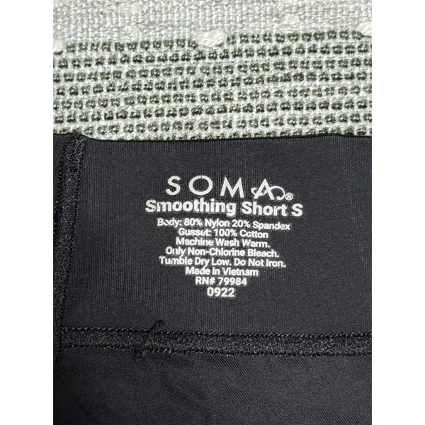 Soma‎ Smoothing Short S Black Shapewear Mid Thigh Shaper Womens Small - Image 4
