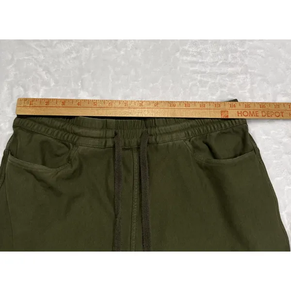 Althleta Farallon Pants Aspen Olive Drawstring Straight Leg Pockets Womens Small - Image 5