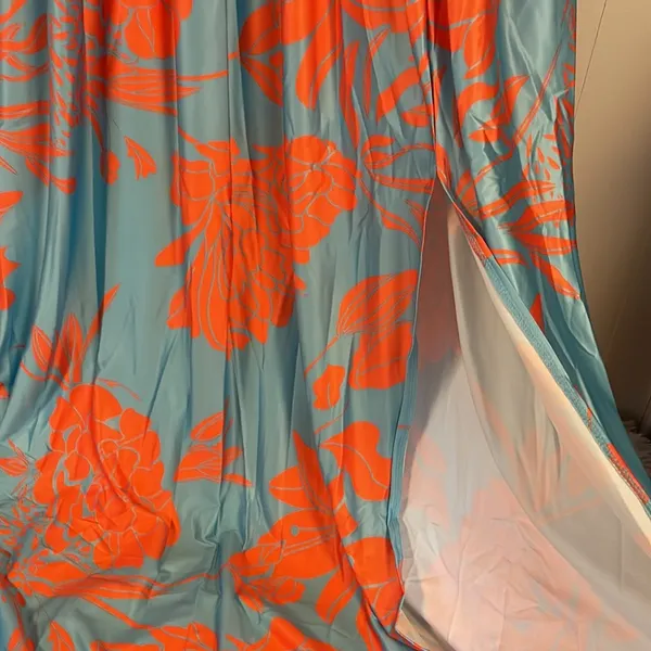 Chic Me Floral Maxi Dress Cold Shoulder Sz Xl - Image 4