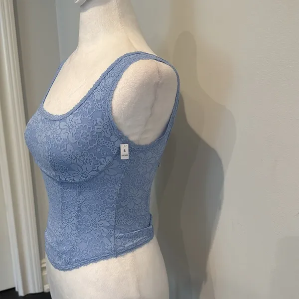 PINK Victoria’s Secret Blue Bralette Top - Image 2