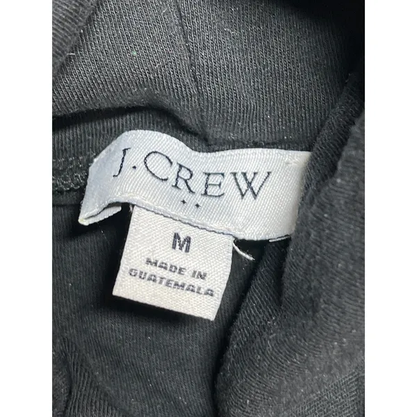 J.Crew Women's Black Turtleneck Foldover Long Sleeve Sweatshirt Sweater Top Sz M - Image 3