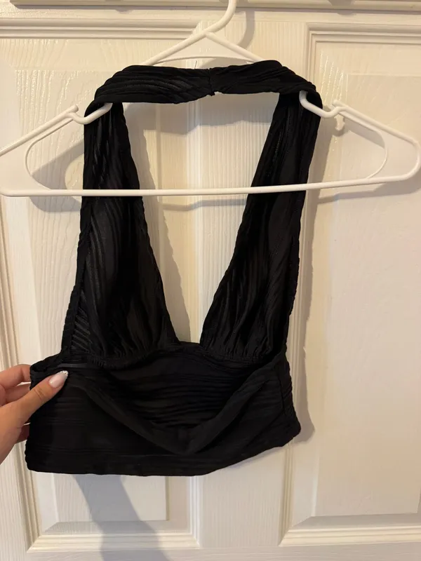 Halter top Black - Image 4