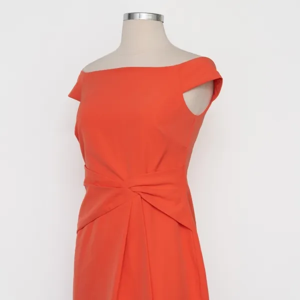 Lauren Ralph Lauren Coral Twist‎ Detail Cocktail Dress Size 2 - Image 8