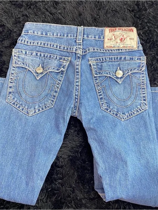 True Religion Women’s Light Blue Boot Cut Jeans - Image 3