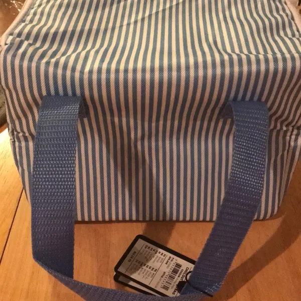 Cotton On New square makeup bag or lunch box in stripe - Image 4