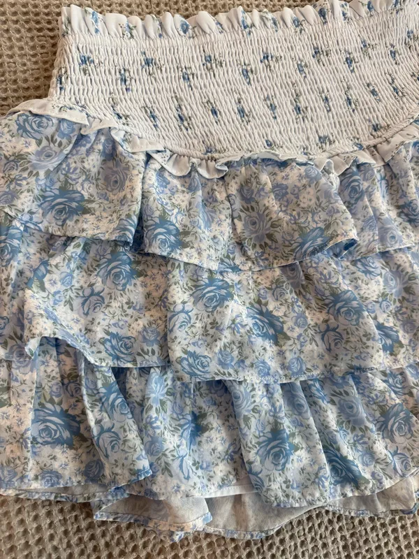 ALTAR’D STATE Andersyn Smocked Floral Tiered Mini Skirt - Image 4