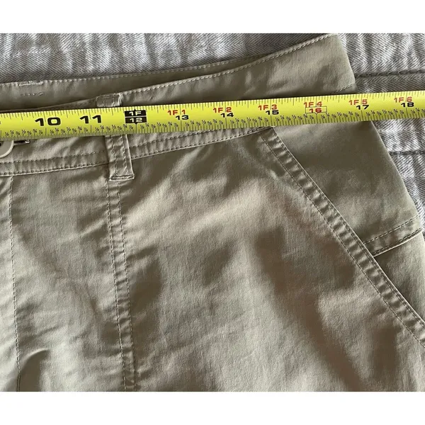 Patagonia Rock Craft Women's Pants Sz 10 Tan Roll Up‎ Climbing Trekking 40+UPF - Image 9