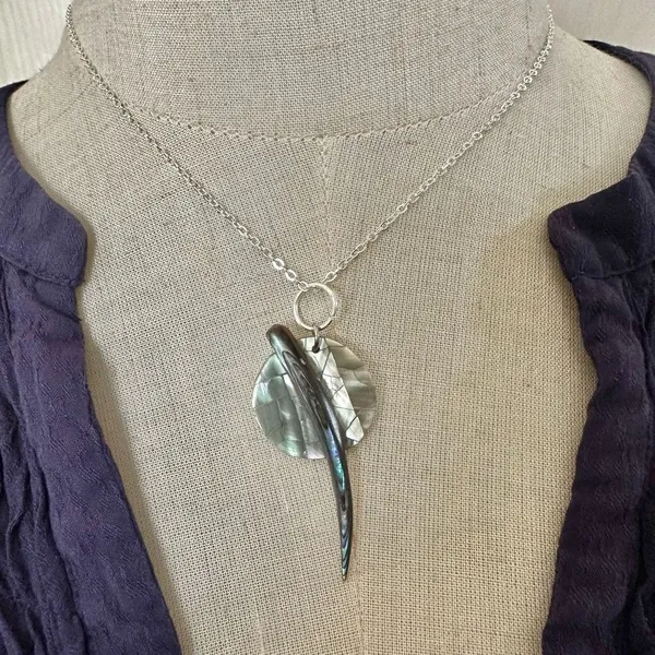 Abalone pendant necklace - Image 2
