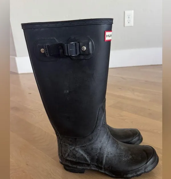 Hunter women’s original tall boots black size 7 - Image 9