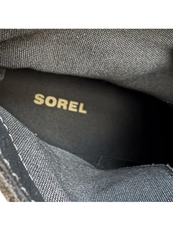 EUC Sorel Leather Farah Waterproof Ankle Boots Taupe Grey Size 8 - Image 9