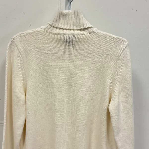 Vintage Splendor Cream White 100% Cotton Turtleneck Sweater Women's XL‎ Canada - Image 5