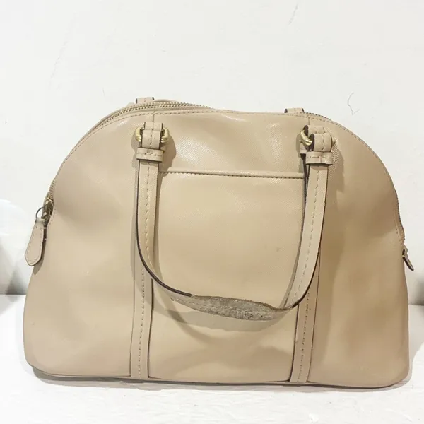 COACH F25671‎ B4/Sand Peyton Cora Dome Satchel FLAWED Shoulderbag - Image 8
