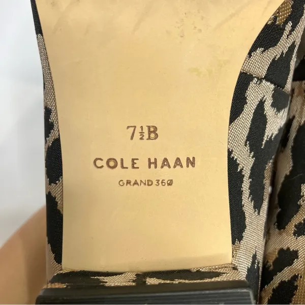 Cole‎ Haan Vivianne pointed toe loafer animal print women’s size 7.5 - Image 8