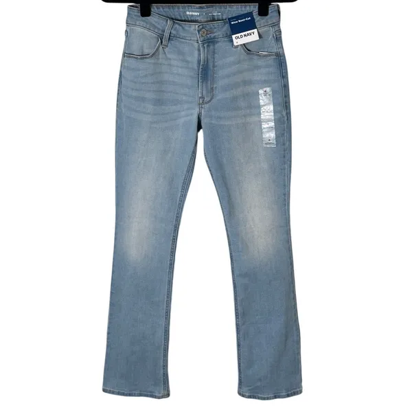 NWT Old Navy Mid Rise Wow Boot-Cut Light Wash Jeans Size 4‎ - Image 3