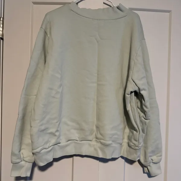 PARKE Seafoam Green Mockneck Sweatshirt Heritage Size L/XL - Image 2