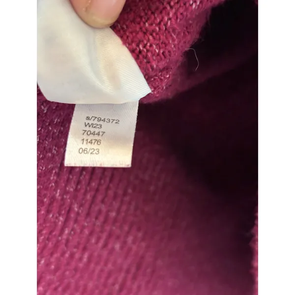 LOFT‎ Outlet Womens Magenta Pink Marl Mock Neck Pullover Sweater Large 794372 - Image 6