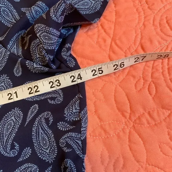 CATO Size XL High Low Summer Blouse Top w/ Collar - Image 5