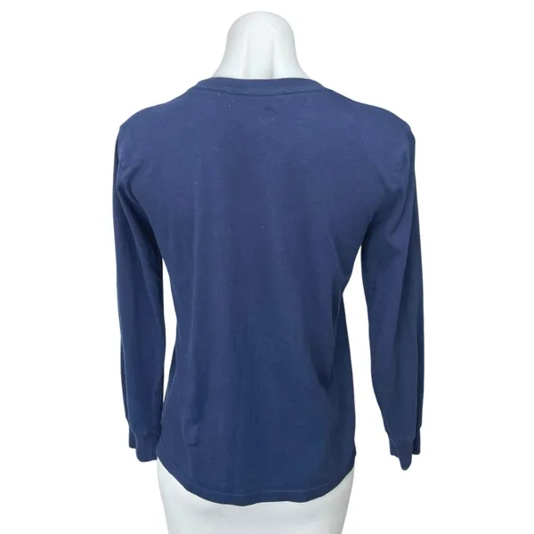 Carhartt Women's Blue Pocket Long Sleeve Casual Pullover Sweatshirt Top Size M - Image 2