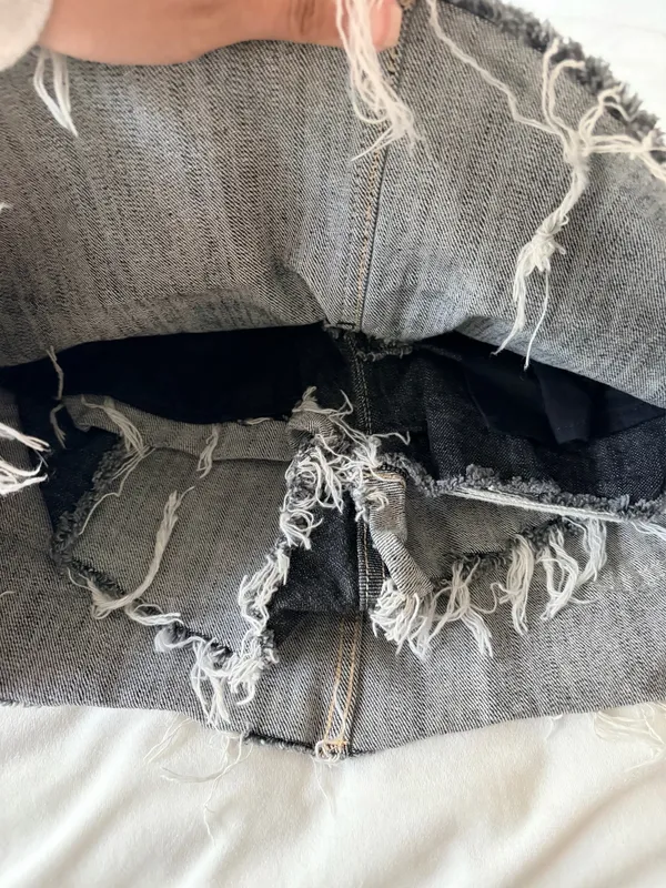 Bershka denim grey skirt - Image 7