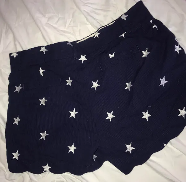 Navy Star Scalloped Shorts - Image 2